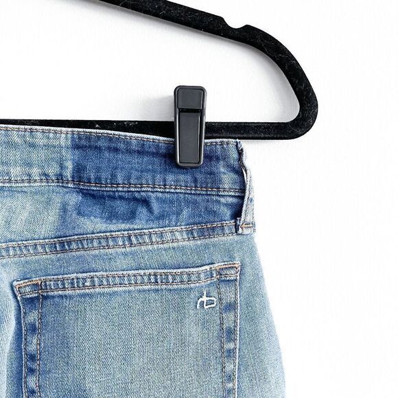 Rag & Bone Women's Mick With Holes Low Rise Slim Boyfriend Jeans Blue Size 24 - Picture 12 of 12